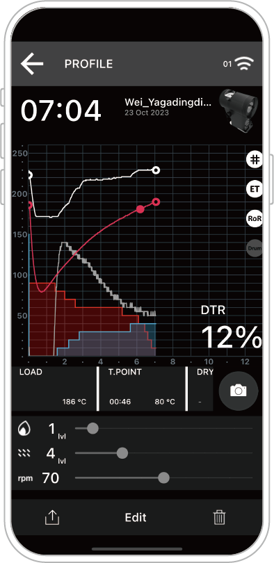 如何将 APP 烘焙曲线（Profile）上传至 OB-1 本机