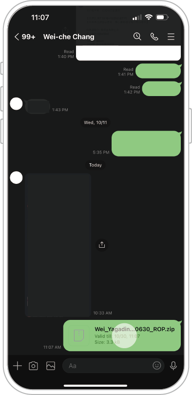 如何 LINE 下载烘焙曲线 [ iOS ]