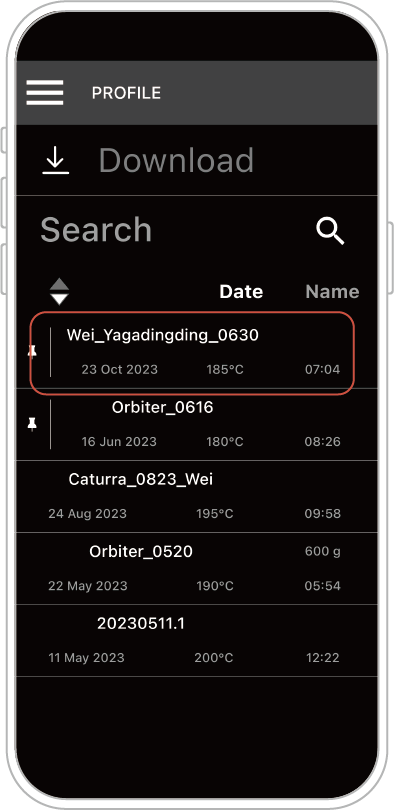 如何 LINE 下载烘焙曲线 [ iOS ]
